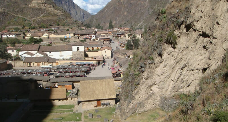 Blick auf Ollantaytambo