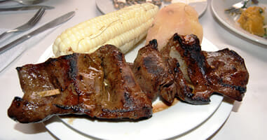 Anticucho mit ají panca