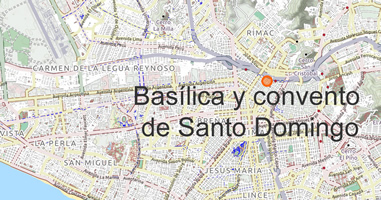 Basílica y convento de Santo Domingo Karte Anreise