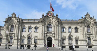 Der Palacio de Gobierno del Perú in Lima Der Palacio de Gobierno del Perú in Lima