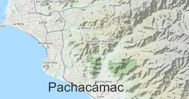 Anreise Pachacámac Karte Anreise