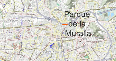 Anreise Parque de la Muralla Karte Anreise Parque de la Muralla