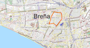 Breña Karte Breña Karte