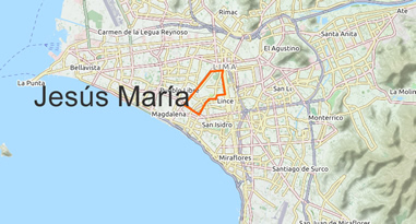 Jesús María Karte Anreise Jesús María Karte Anreise