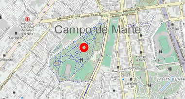 Karte Anreise Campo de Marte Karte Anreise Campo de Marte