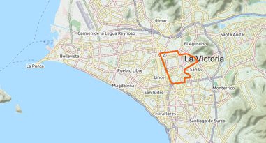 La Victoria in Lima Karte Anreise