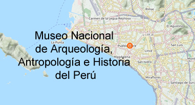 Museo Nacional de Arqueología Antropología e Historia del Perú Karte Museo Nacional de Arqueología Antropología e Historia del Perú Karte