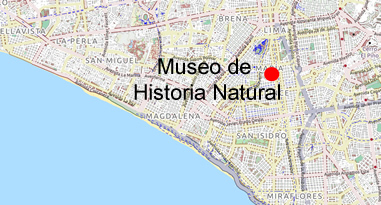 Museo de Historia Natural Karte Museo de Historia Natural Karte