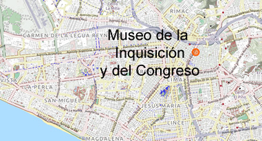 Museo de la Inquisición y del Congreso Karte Museo de la Inquisición y del Congreso Karte
