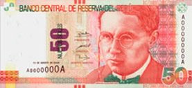 50 Soles Geldschein 50 Soles Geldschein Peru