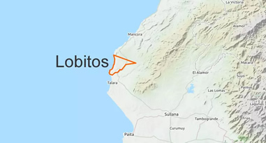 Lobitos in Peru Karte Lobitos in Peru Karte