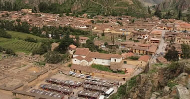 Blick auf Ollantaytambo