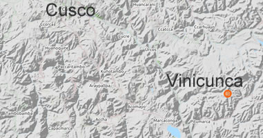 Karte Vinicunca