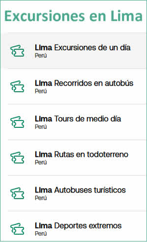 Excursiones en Lima