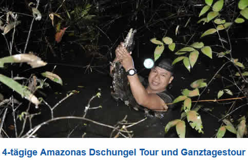 4-tägige Amazonas Dschungel Tour und Ganztagestour 4-tägige Amazonas Dschungel Tour und Ganztagestour