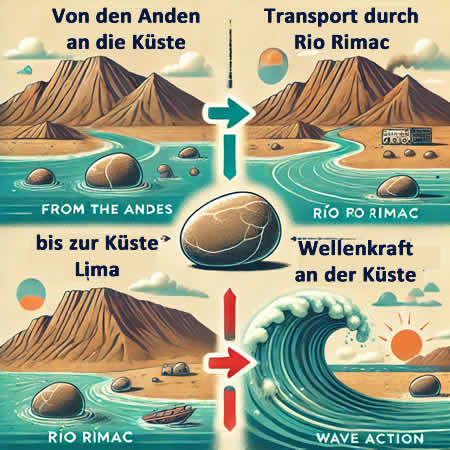 Infografik: Steine an den Stränden von Lima