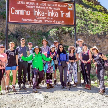 Von Cusco aus: 4‑tägige geführte Wanderung auf dem Inkapfad nach Machu Picchu