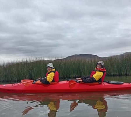 Titicacasee: Morgen-Kajakfahrt auf dem See