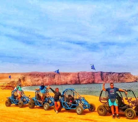 Mini-Buggy Go-Kart im Paracas Nationalreservat