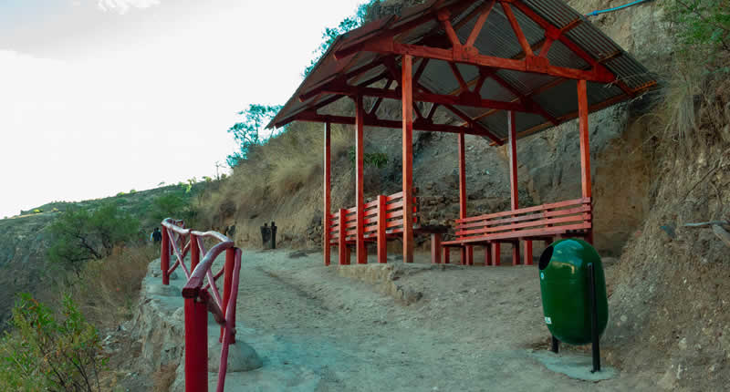 Aussichtspunkt bei Catarata Paccha Cucho