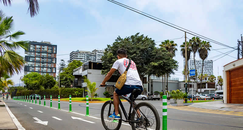 Radwege an der Promenade