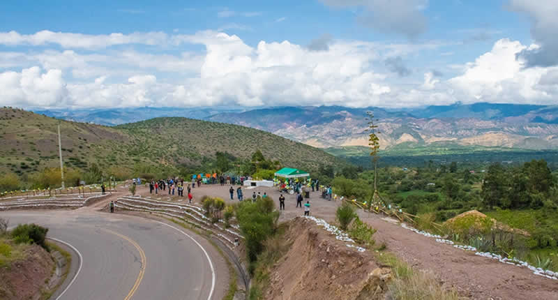 Weite Sicht auf das Tal von Huanta