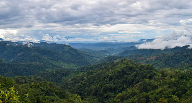 Blick vom Aussichtspunkt  Junín Libertad