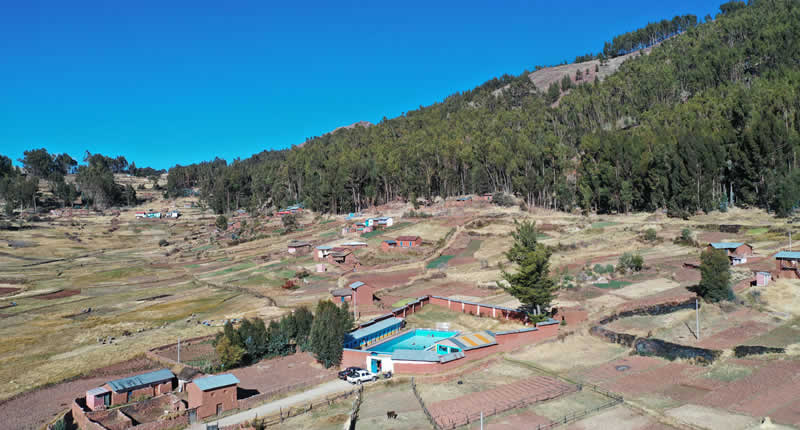 Aguas Termales de Putina Cucho bei Moho im Hochland von Puno