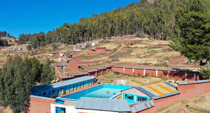 Andentherme am Fuß des Cerro Cuchopata