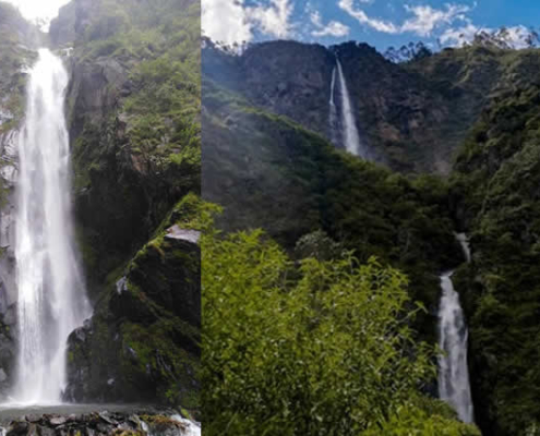 Cascada Wayra Phauchinta en Sandia: doble cascada en el verde oriente de Puno