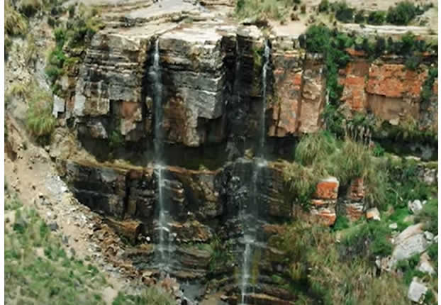 Blick auf den Wasserfall