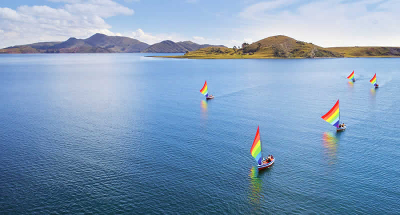 Segeln vor der Insel