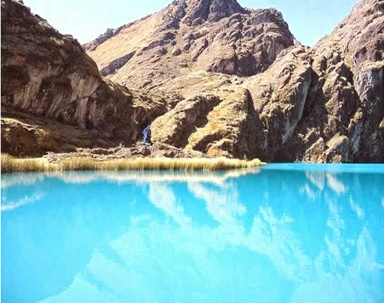 Laguna de Quequerana nahe der Stadt Azángaro im Andenhochland von Puno