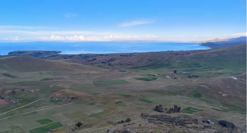 Peñón de Yacari nahe Juli in der Gemeinde Yacari, Puno