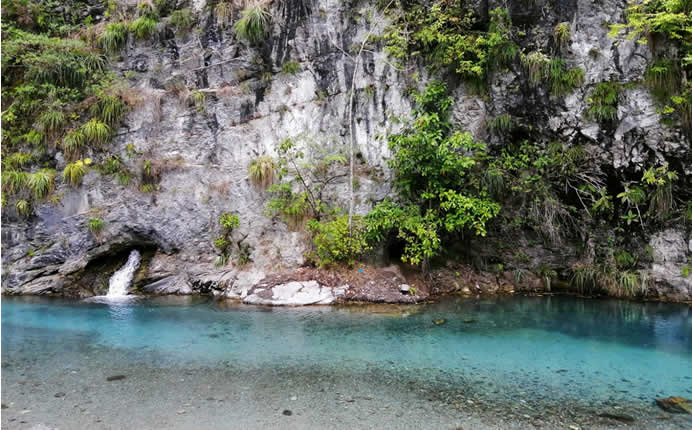 Pozas de Agua y Sal cerca de Pozuzo en la selva central del Perú