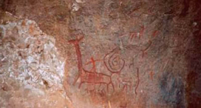 Felsmalerei bei Corani