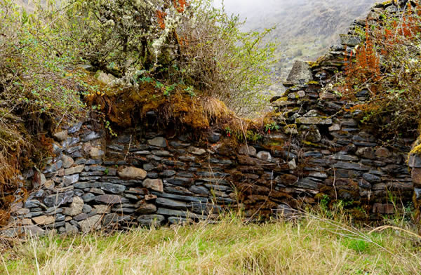 Reste einer Wohnarchitektur